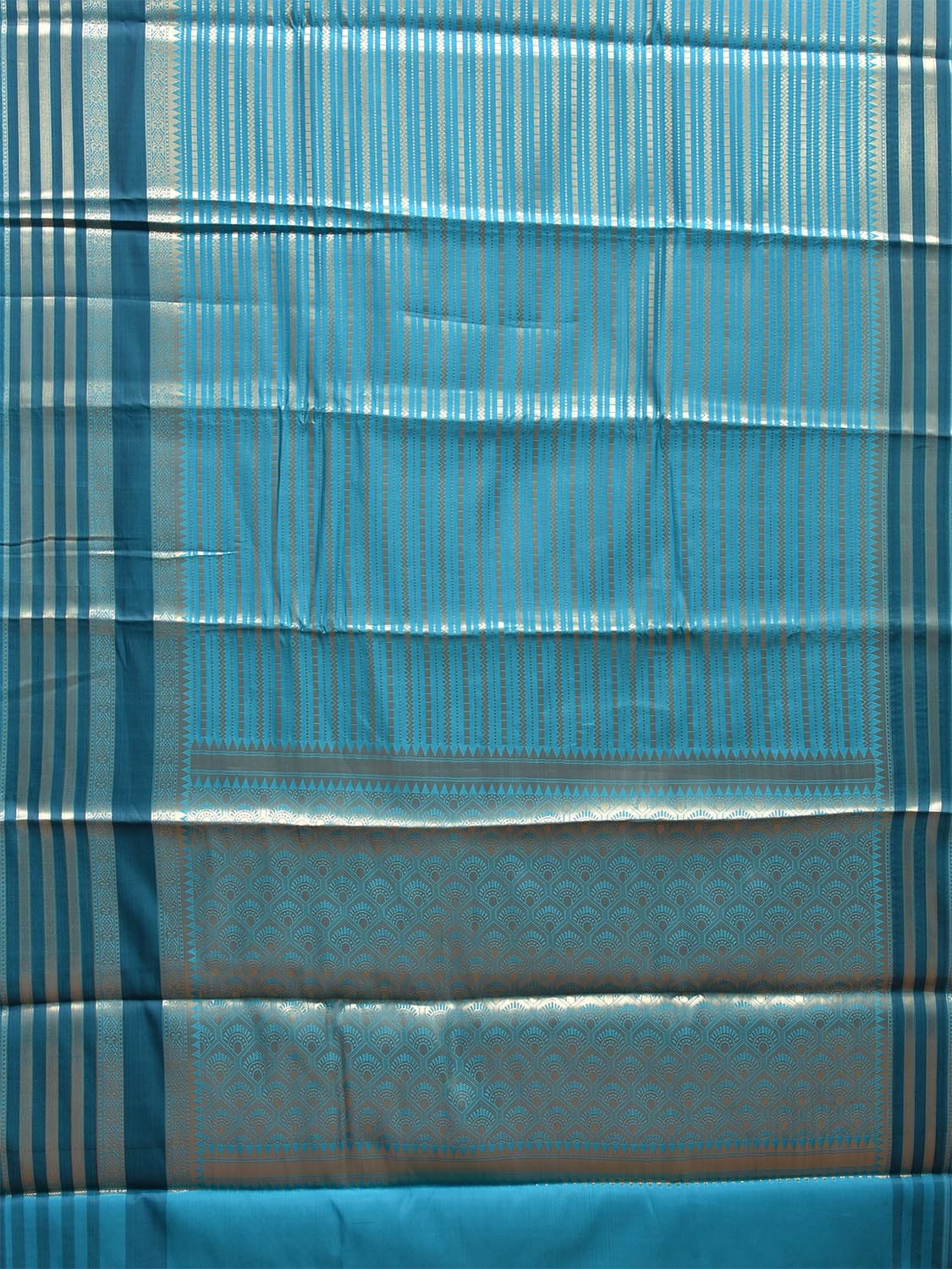 Kanchi Art Silk Saree with Zari Stripes Design at0028