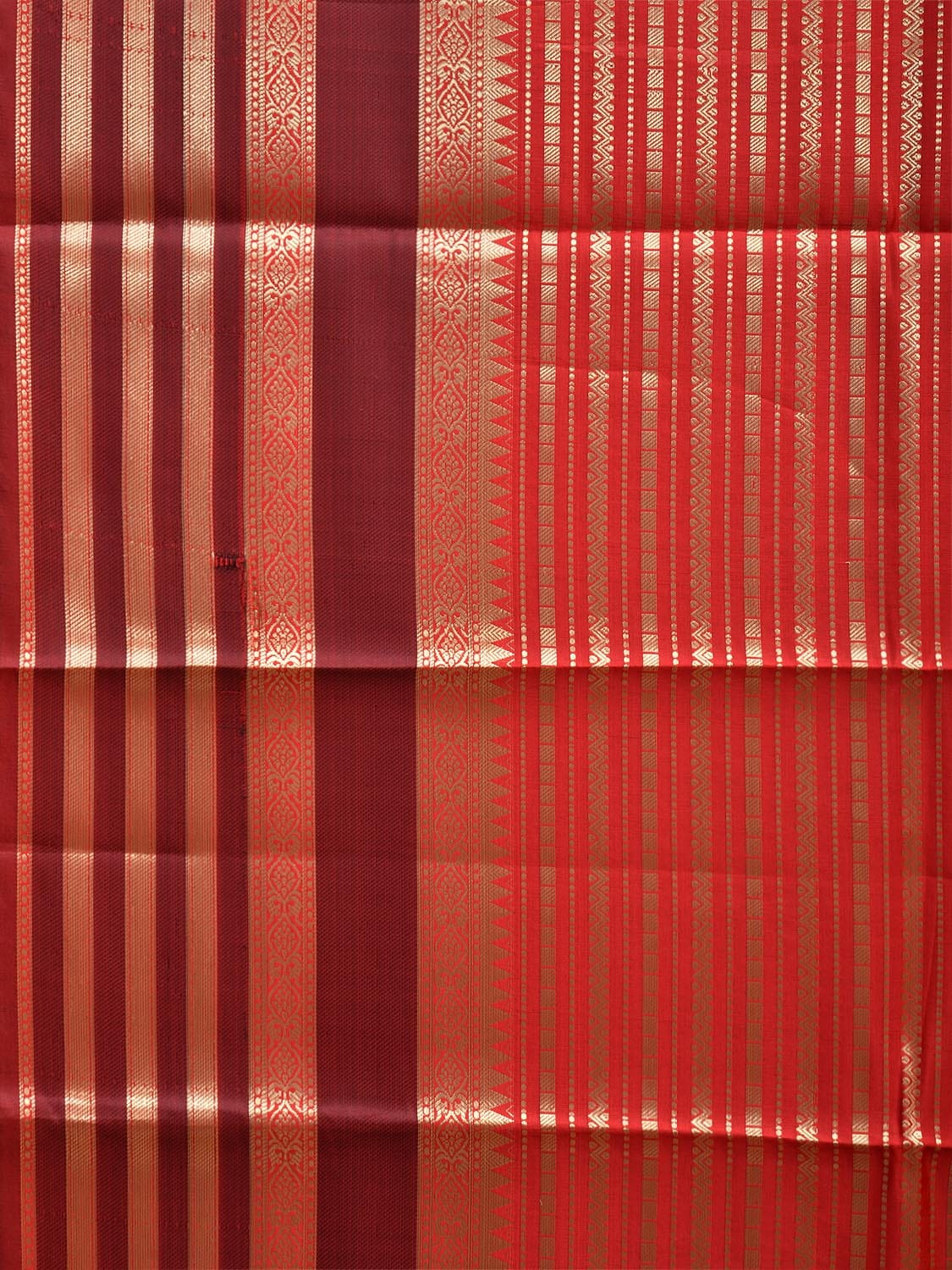 Kanchi Art Silk Saree with Zari Stripes Design at0029