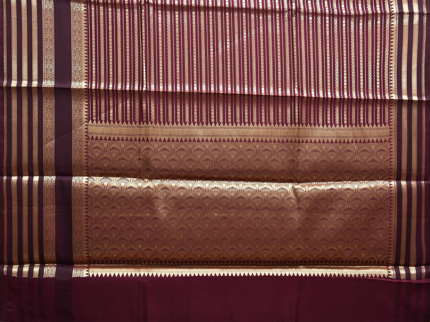 Kanchi Art Silk Saree with Zari Stripes Design at0031