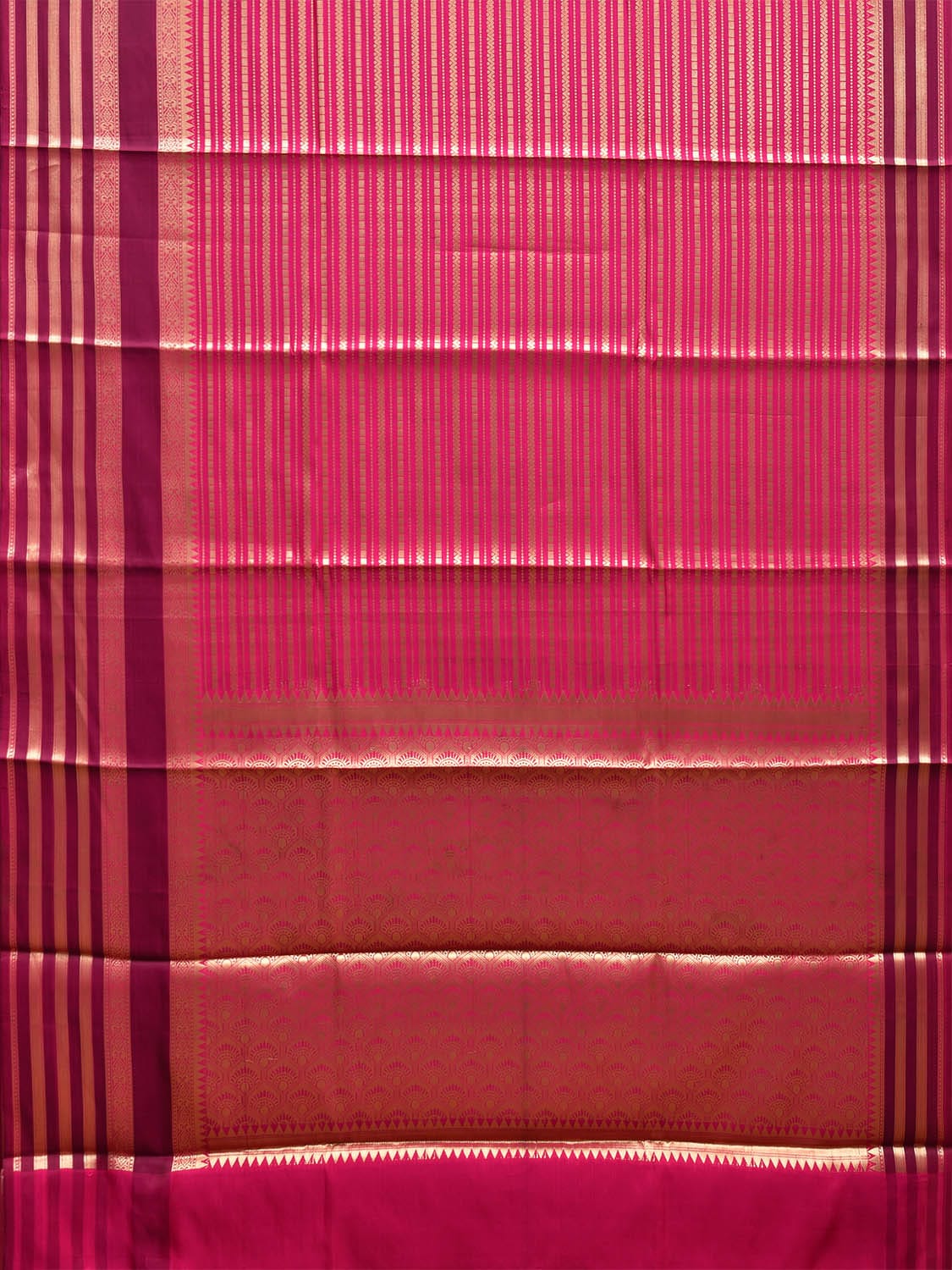 Kanchi Art Silk Saree with Zari Stripes Design at0027