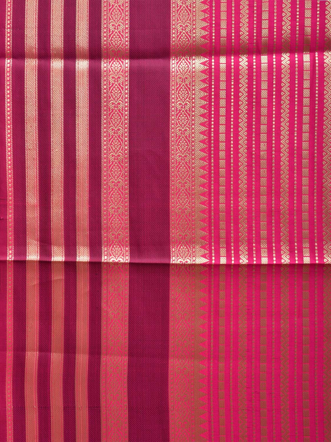 Kanchi Art Silk Saree with Zari Stripes Design at0027