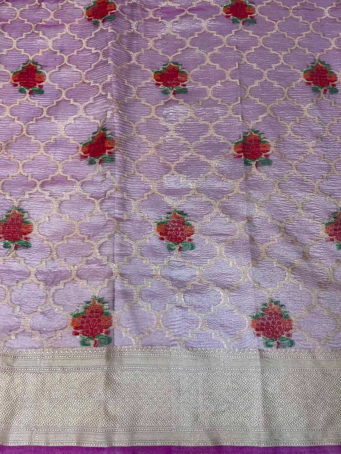 Crush Tissue Jaali Gulbagh Design b0031ds