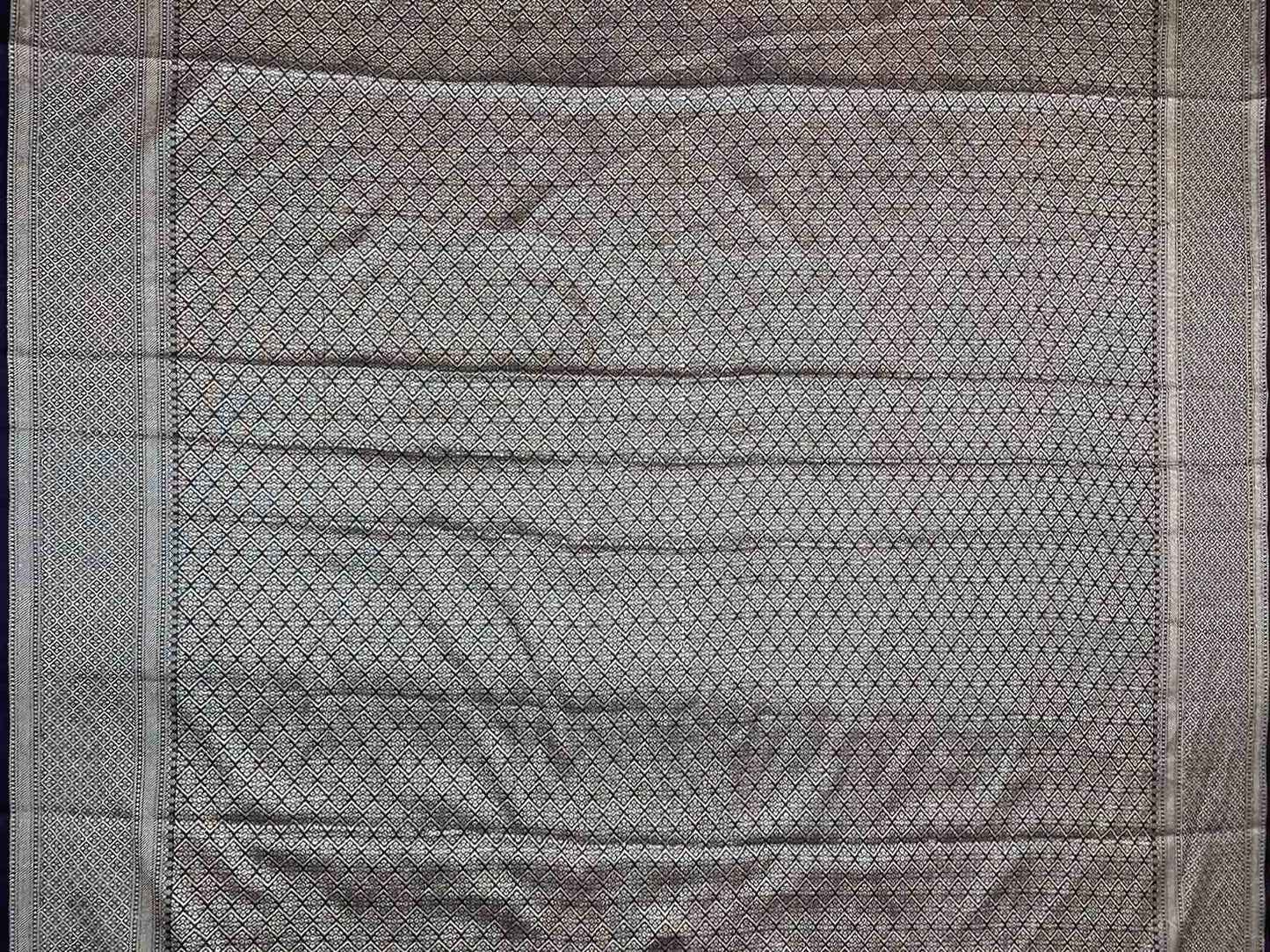 Slate Blue Crush Tissue Jaali Gulbagh Design b0028ds