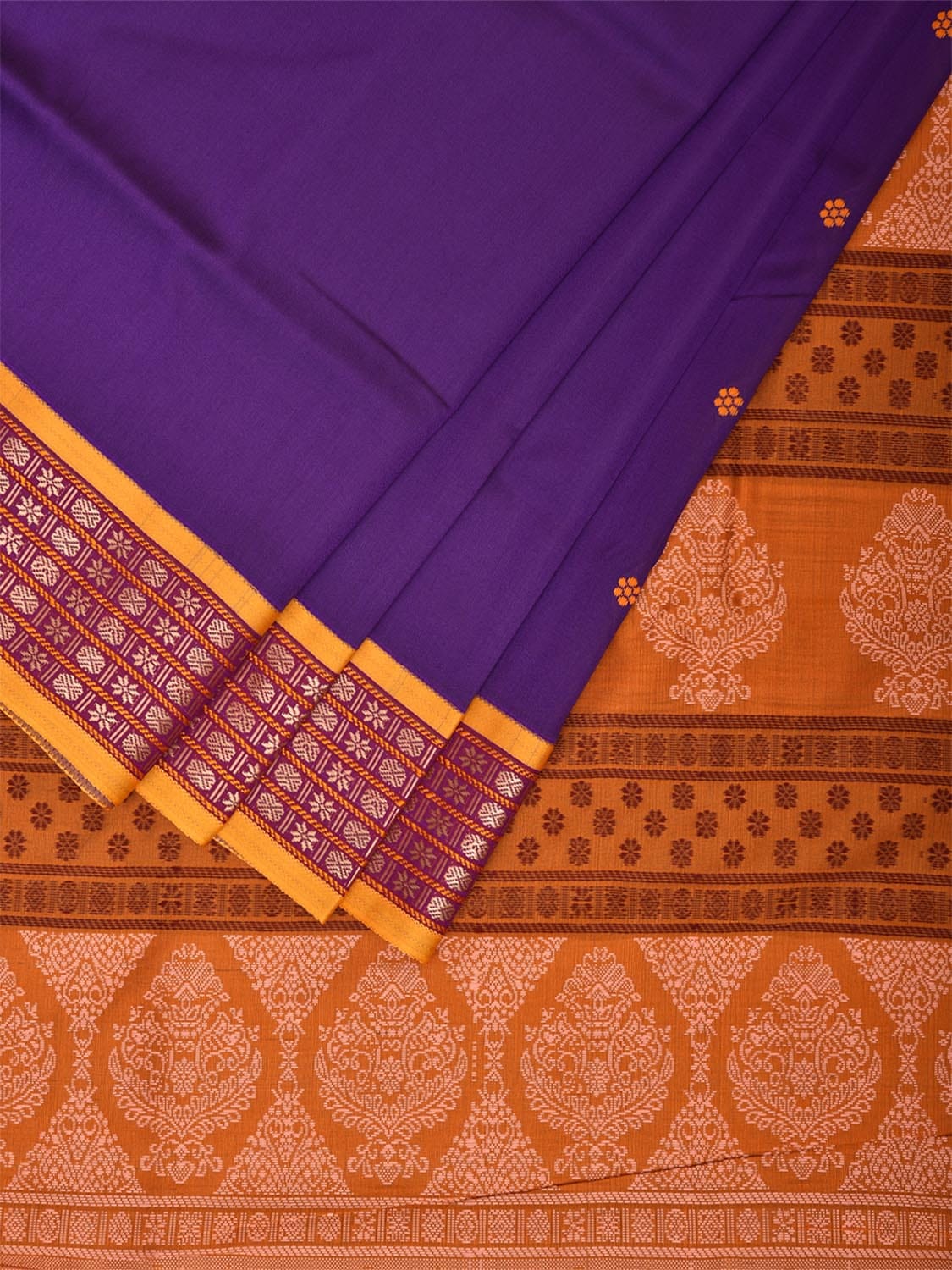 Sambalpuri Viscose Silk Saree with Thread Border Design at0046