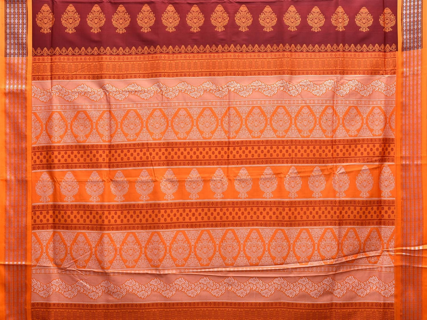 Sambalpuri Viscose Silk Saree with Thread Border Design at0047