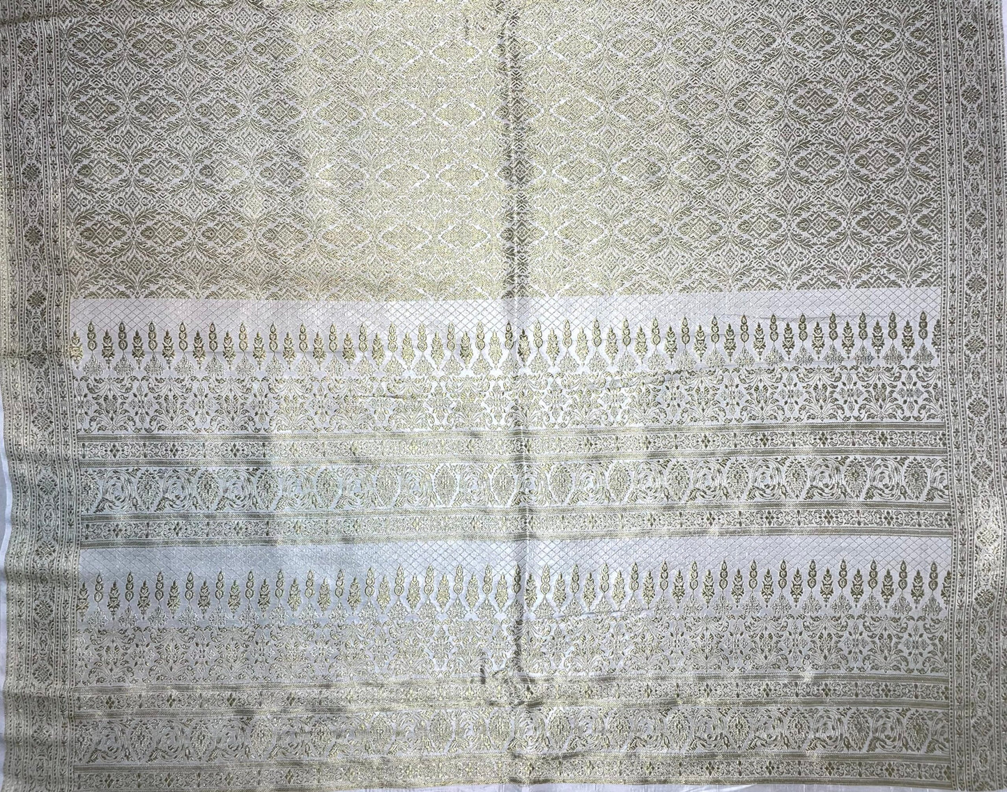 Silk Allover Brocade Kerala Bridal Saree b0122ds