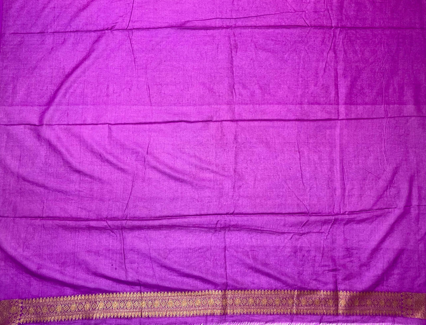 Purple Banaras Georgette with Body Butta and Intricate Border Pallu Design b0174ds