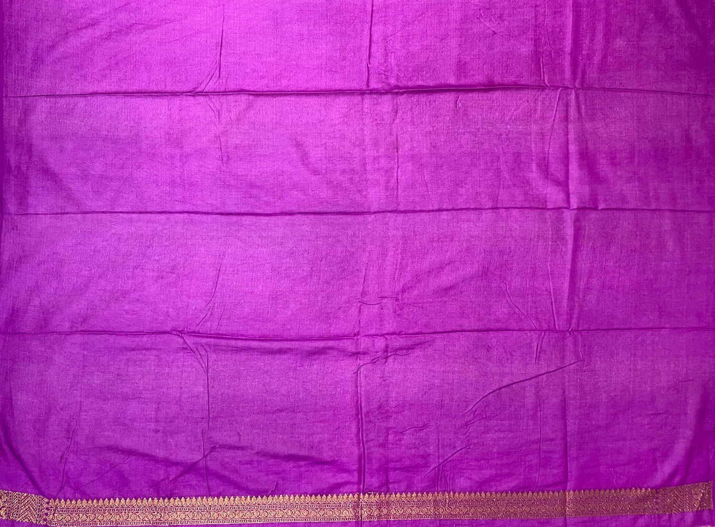 Purple Banaras Georgette with Body Butta and Intricate Border Pallu Design b0179ds
