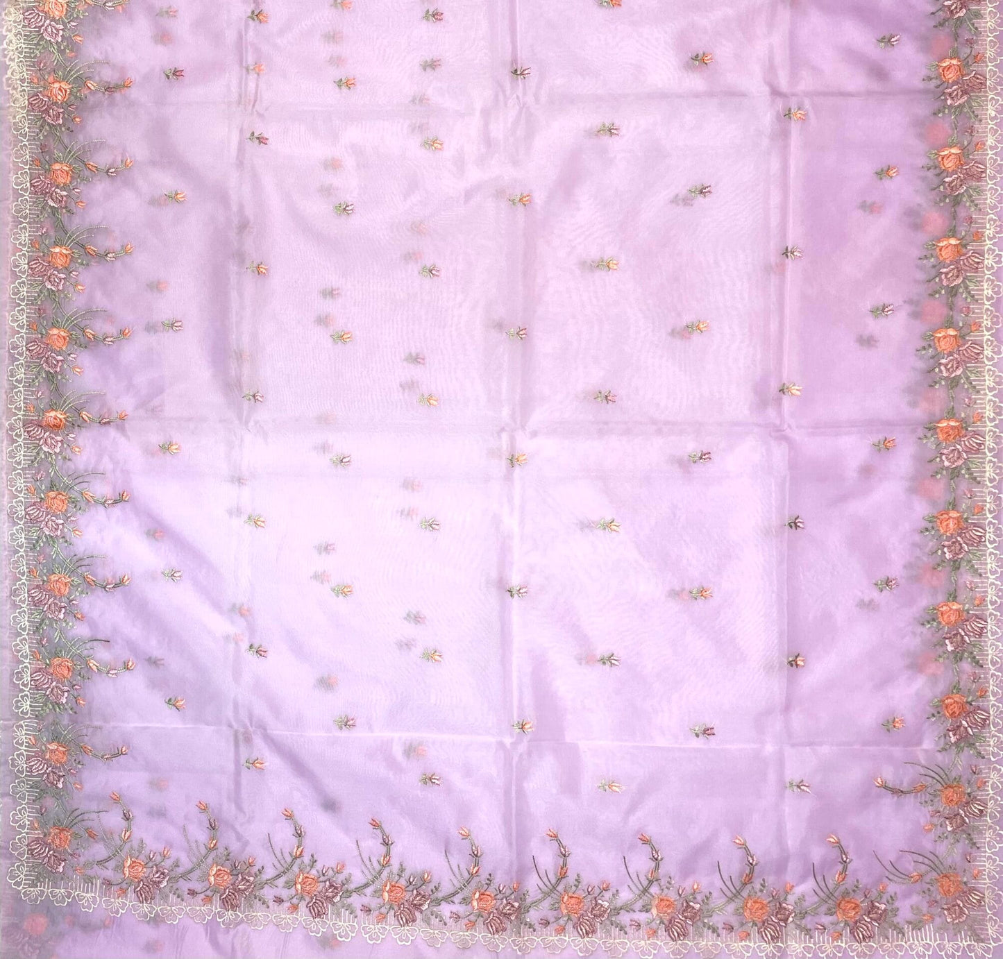 Black and Blue Kora Printed Saree with Contrast Banaras Border and Allover Printed Body Design b0296ds