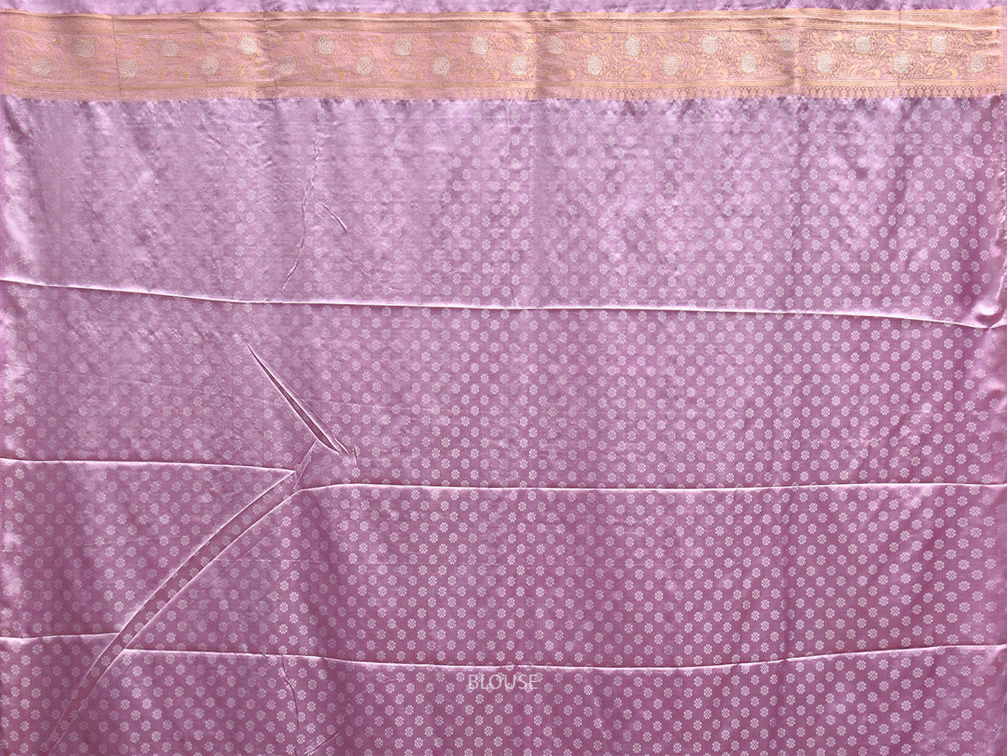 Lavender Banaras Katan Viscose Saree with Pallu and Border Design b0321