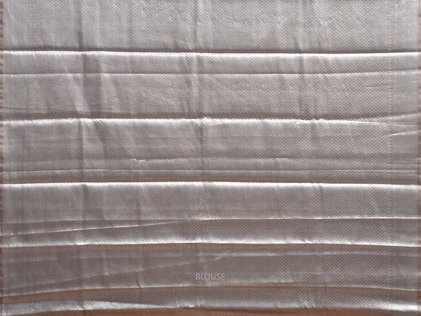 Silver Banaras Tissue Saree with All Over Design b0325