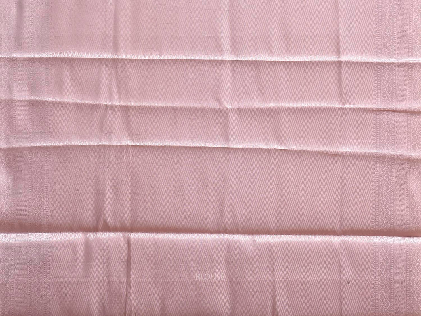 Baby Pink Banaras Katan Saree with All Over Floral Design b0337