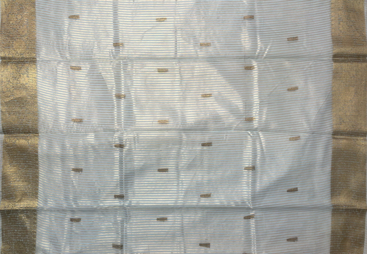 Fancy Raw Silk Saree with Intricate Border and Body Butta Design b0424ds