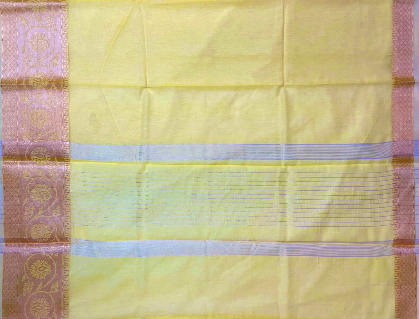 Fancy Raw Silk Saree with Intricate Border and Body Butta Design b0425ds