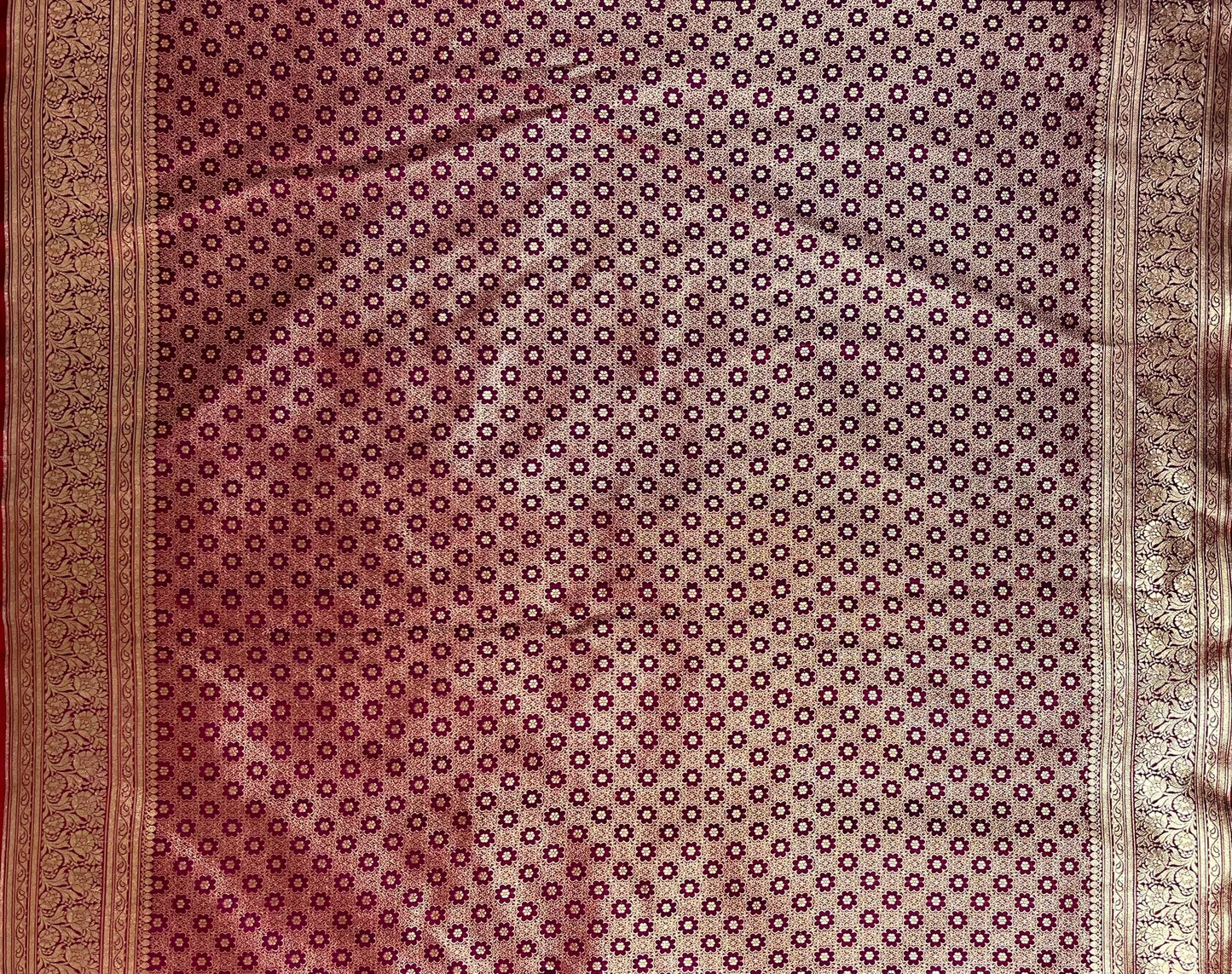 Purple Banaras Katan Silk Saree with Body Butti and Border Design b0452ds