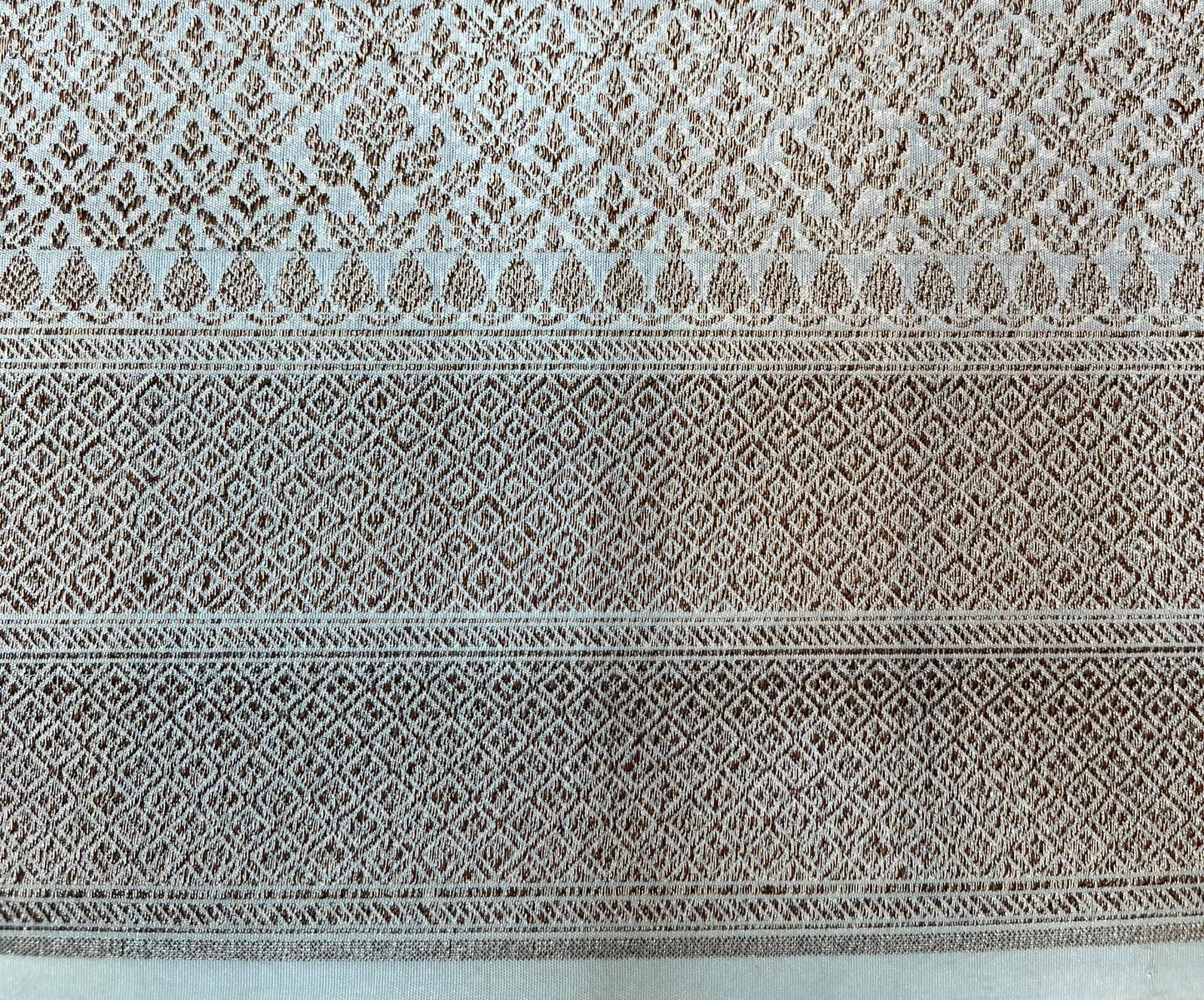 Beige Banaras Katan Intricate Allover Brocade Saree with Border and Pallu Design b0459ds