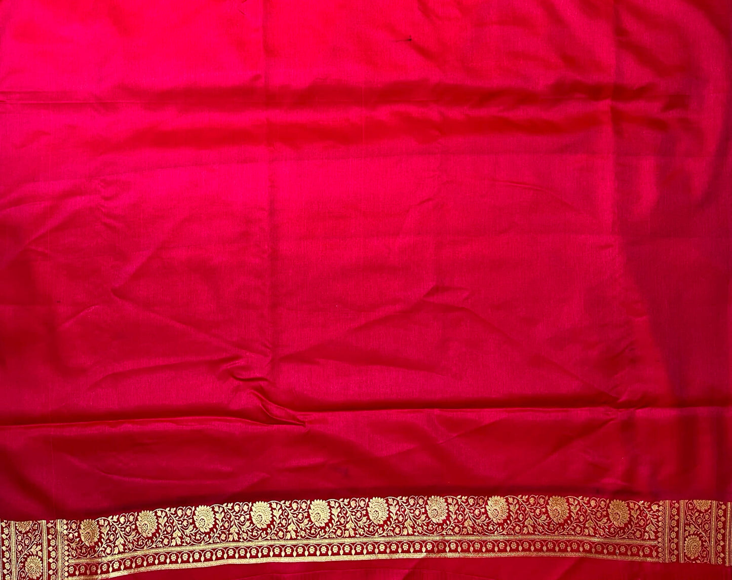 Magenta Banaras Katan Silk Saree with Body Butti Design b0477ds