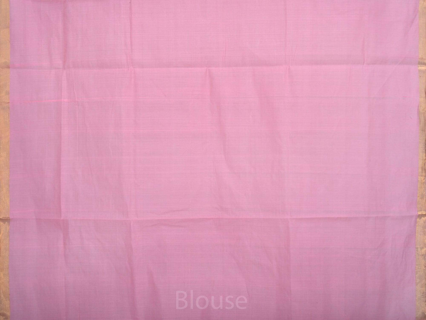 Baby Pink Khadi Cotton Handloom Saree with Pallu Design kh0420