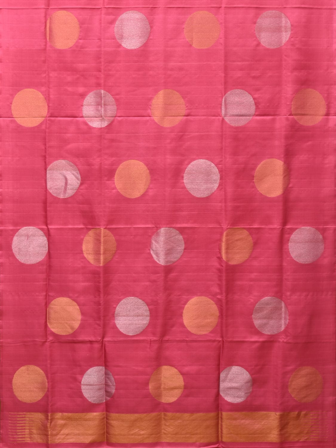 Baby Pink Uppada Silk Handloom Saree with Big Round Body Buta Design u2200