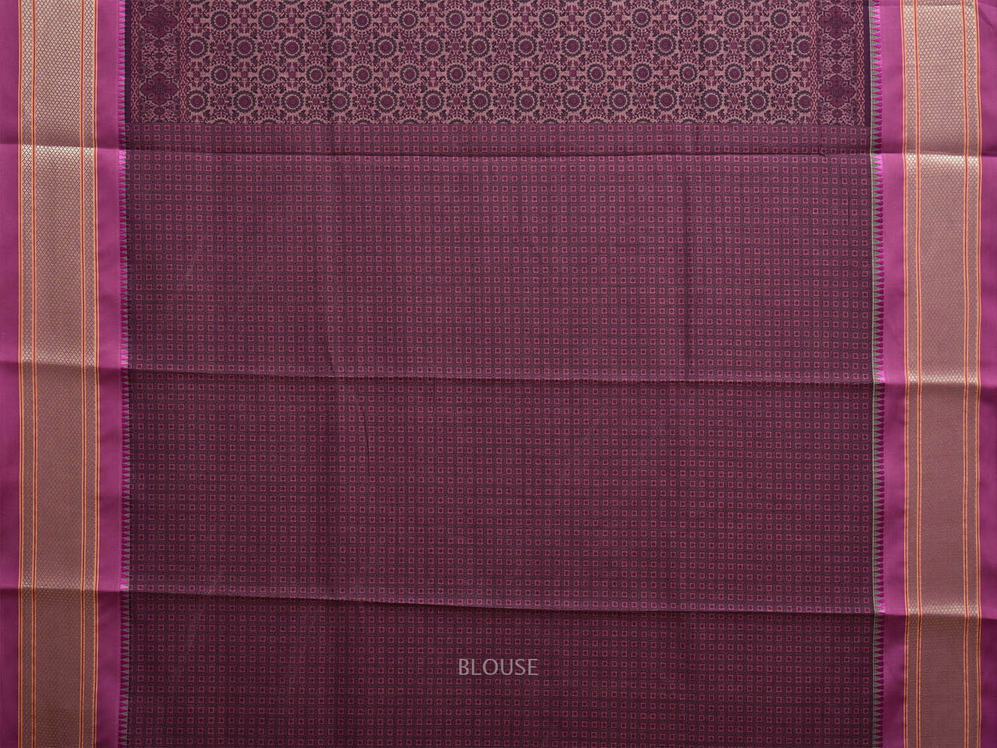 Pink Bamboo Cotton Saree with Digital Print Design bc0720