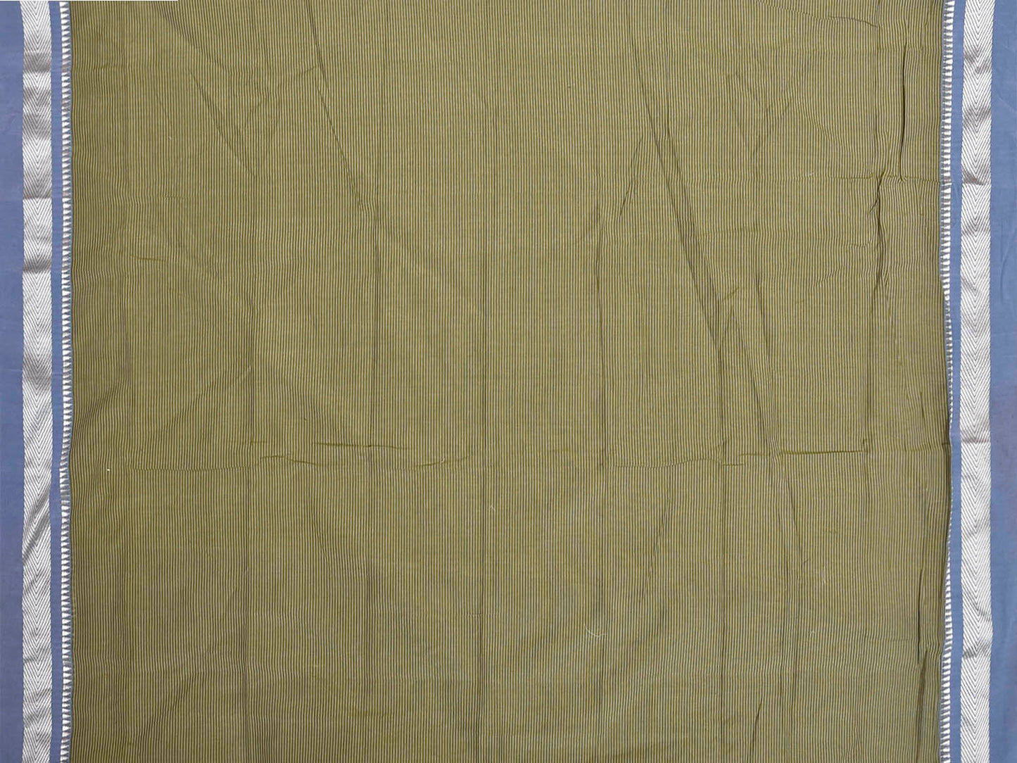 Olive and Mauve Bamboo Cotton Blouse with Strips Design Length 80cm Width 44 Inches BL0081