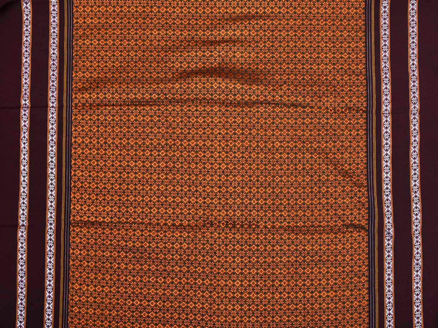 Orange and Maroon Jacquard Viscose Blouse All Over Design Length 1mt Width 31 Inches BL0099