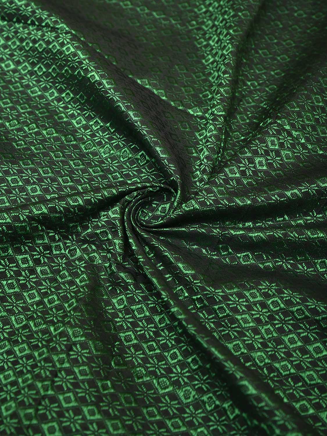 Green and Maroon Jacquard Viscose Blouse All Over Design Length 1mt Width 31 Inches BL0103