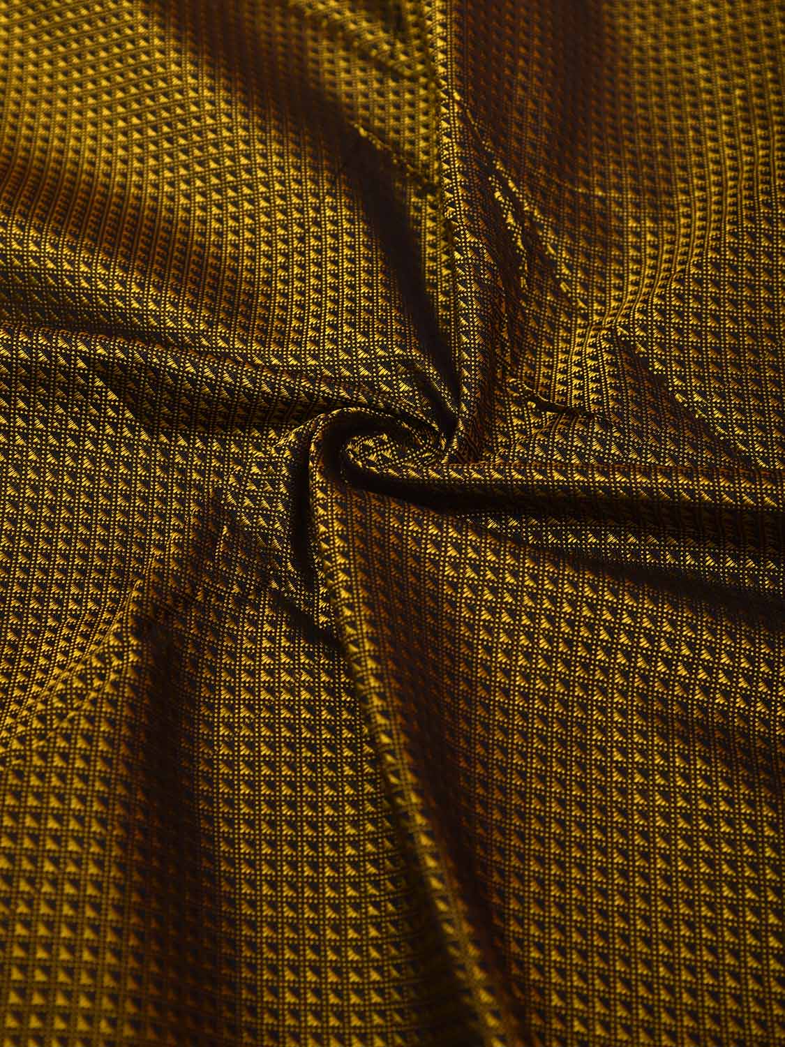 Yellow and Maroon Jacquard Viscose Blouse with Border Design Length 1mt Width 31 Inches BL0106