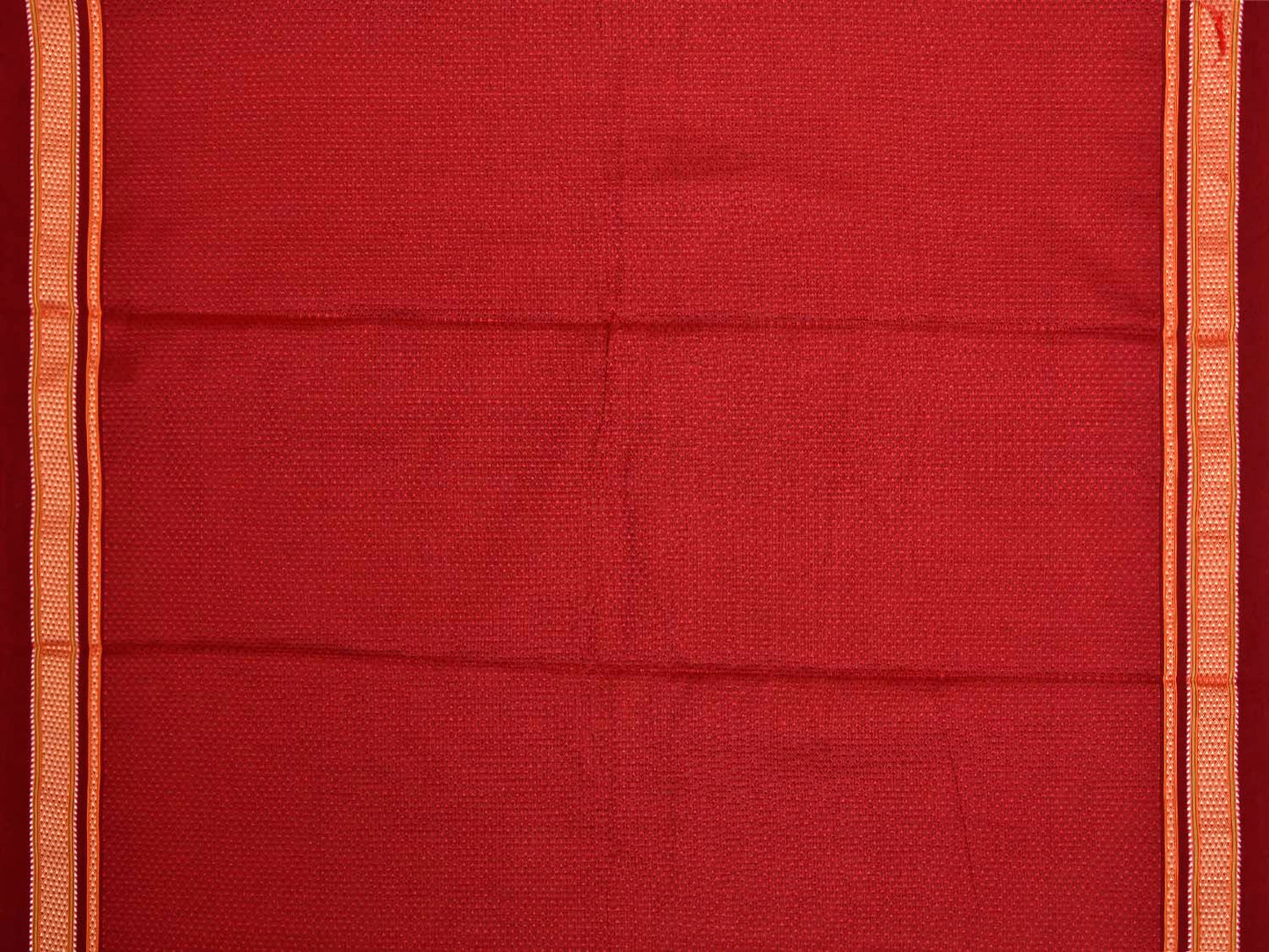 Red and Maroon Jacquard Viscose Blouse with Border Design Length 1mt Width 31 Inches BL0108