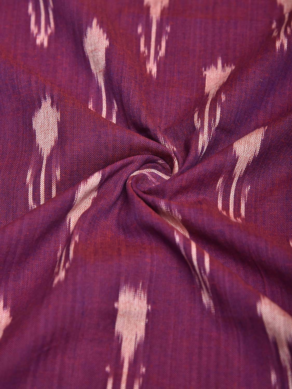 Purple Pochampally Ikat Cotton Handloom Blouse with Arrowhead Design Length 1 mt Width 44 Inches BL0184