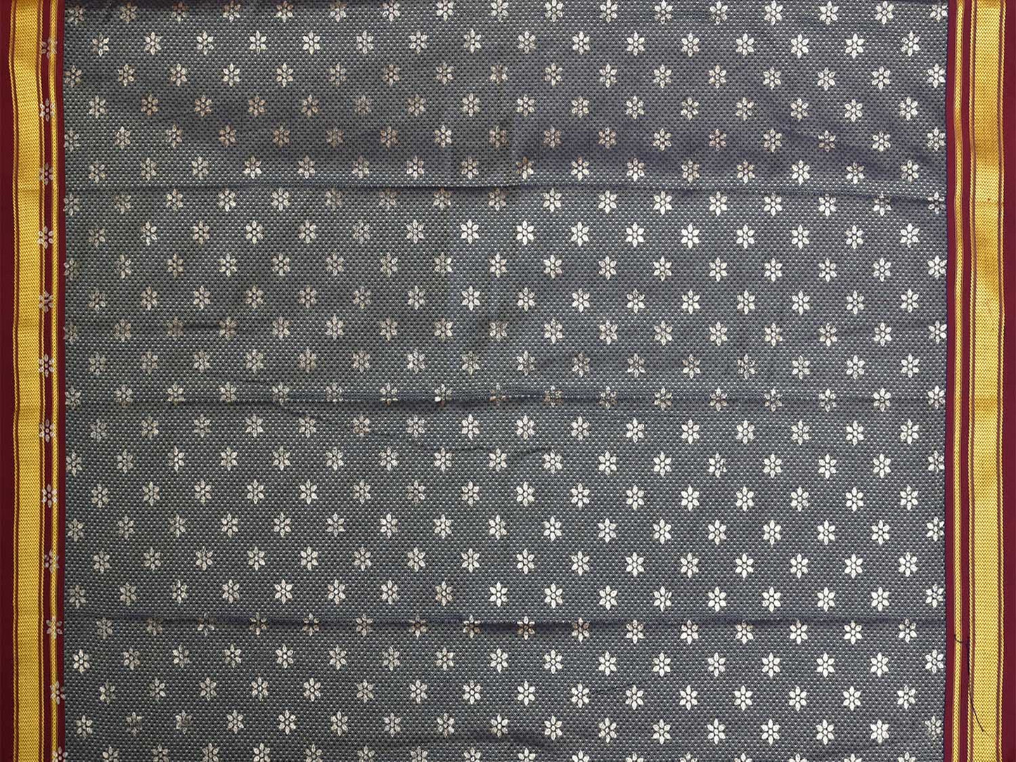 Sea Green and Dark Red Jacquard Viscose Blouse with Floral Print Design Length 1mt Width 31 Inches BL0205