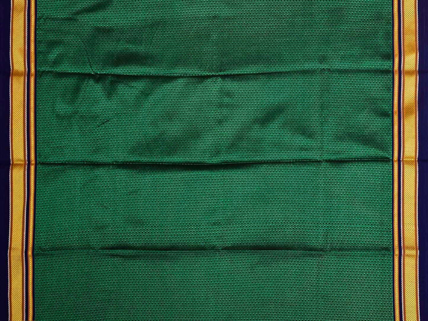 Green and Dark Blue Jacquard Viscose Blouse with Contrast Border Design Length 1mt Width 31 Inches BL0209