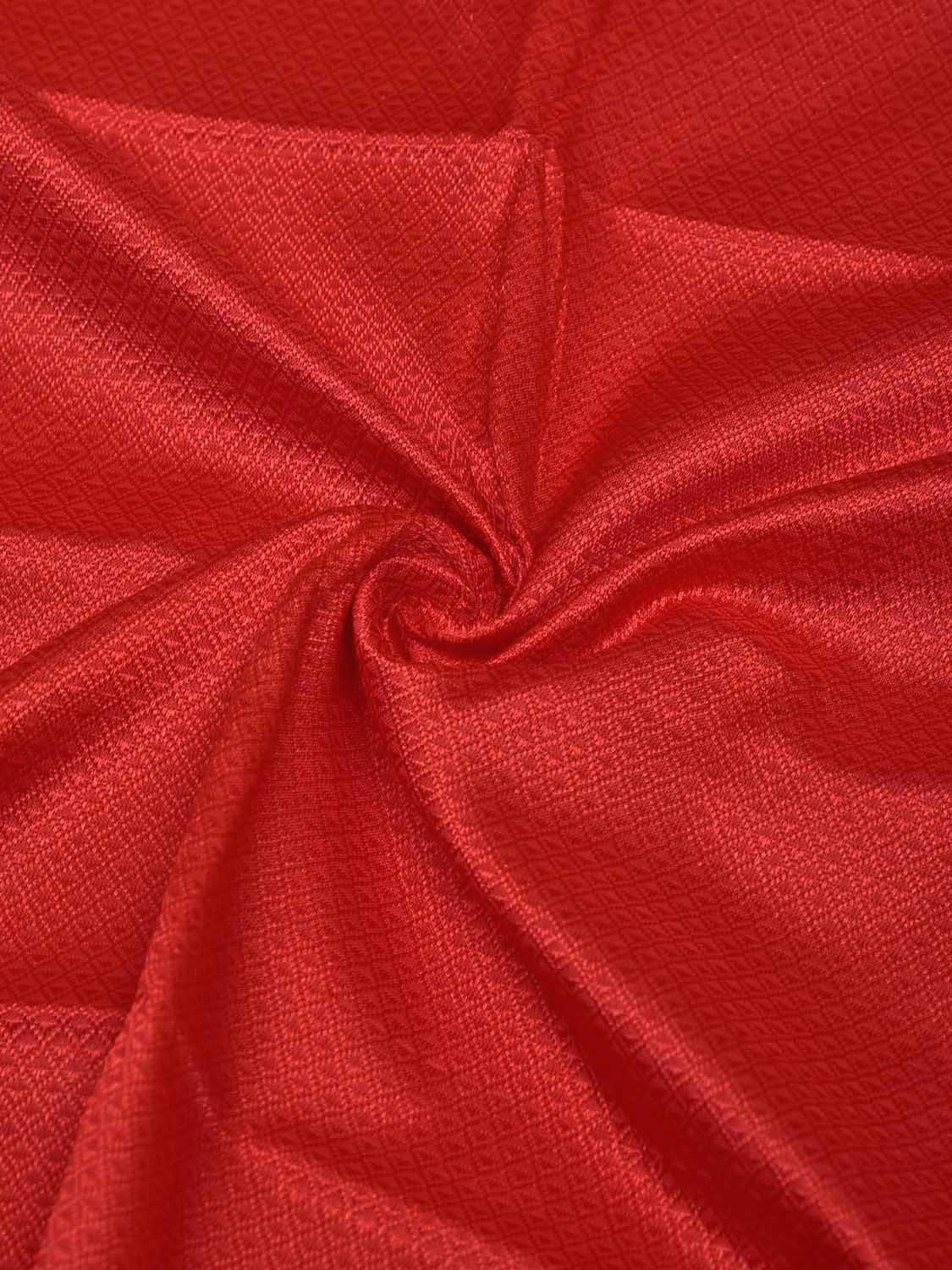 Red and Green Jacquard Viscose Blouse with Contrast Border Design Length 1mt Width 31 Inches BL0211