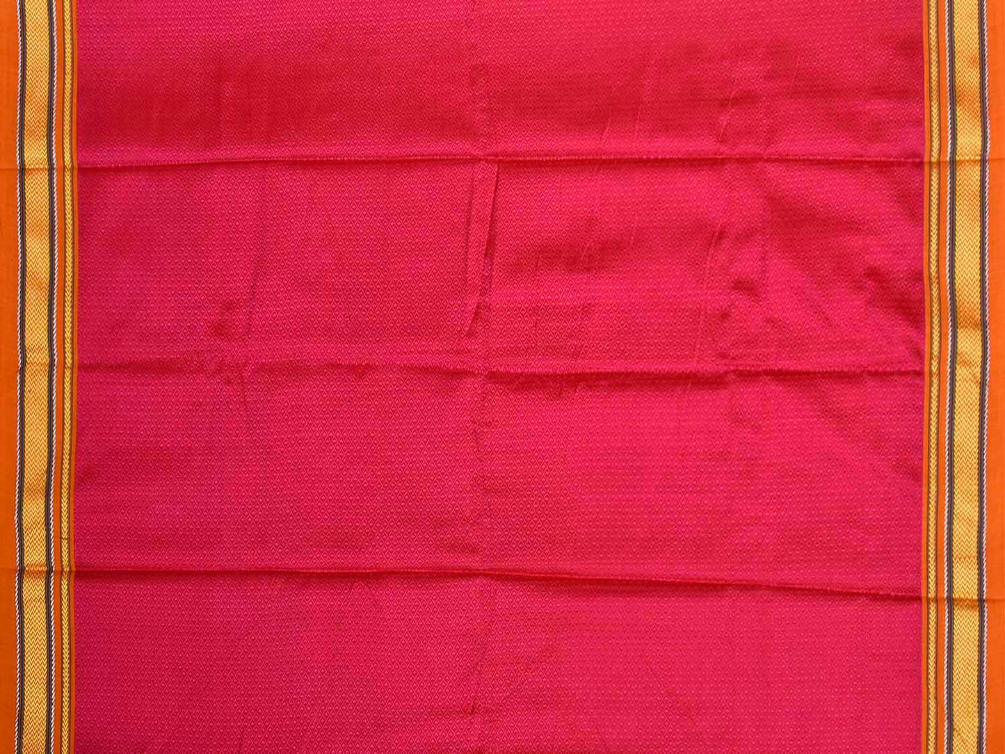 Pink and Orange Jacquard Viscose Blouse with Contrast Border Design Length 1mt Width 31 Inches BL0213