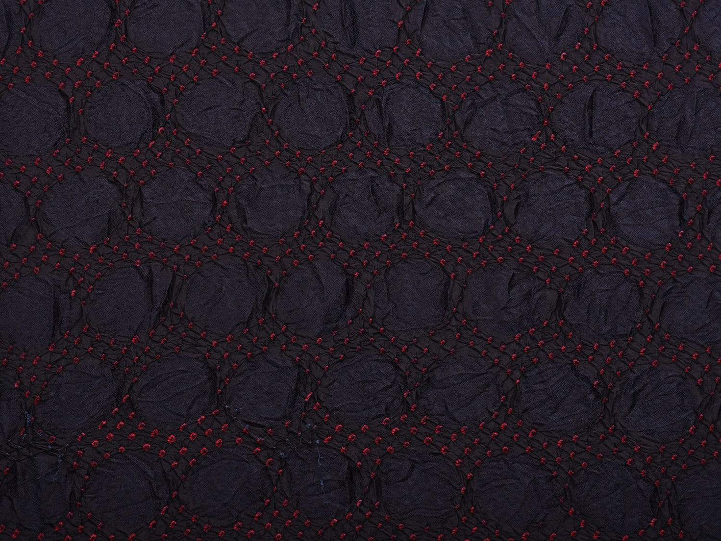 Black and Maroon Bandhani Kanchipuram Silk Handloom Saree with Buta Design bn0253