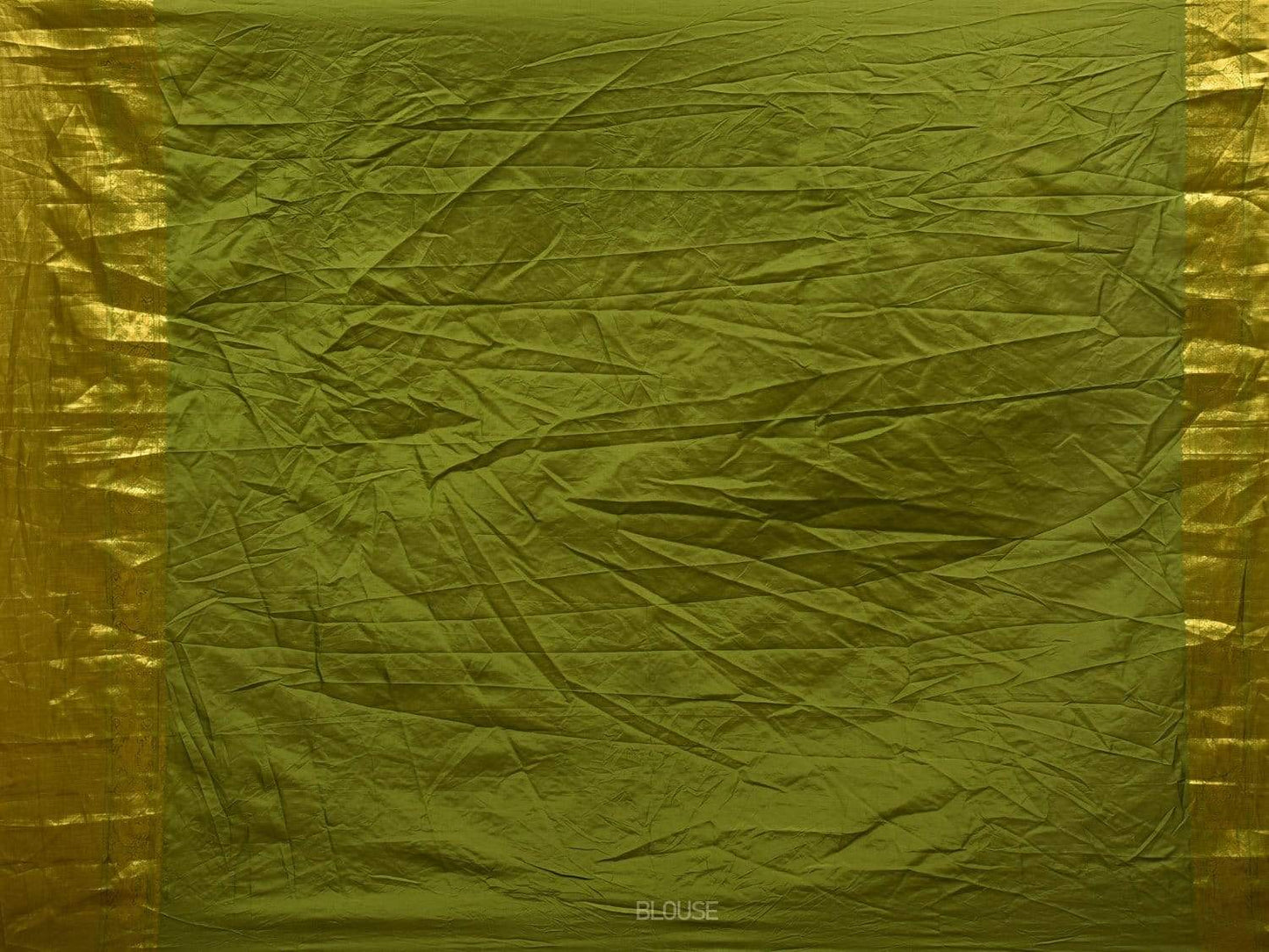 Black and Olive Bandhani Kanchipuram Silk Handloom Saree with Buta Design bn0251