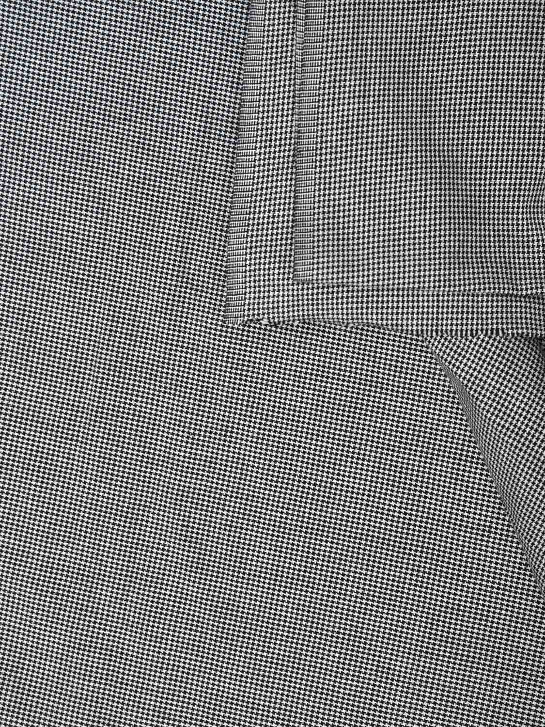 Black and White Cotton Handloom 2.5mts Fabric f0178
