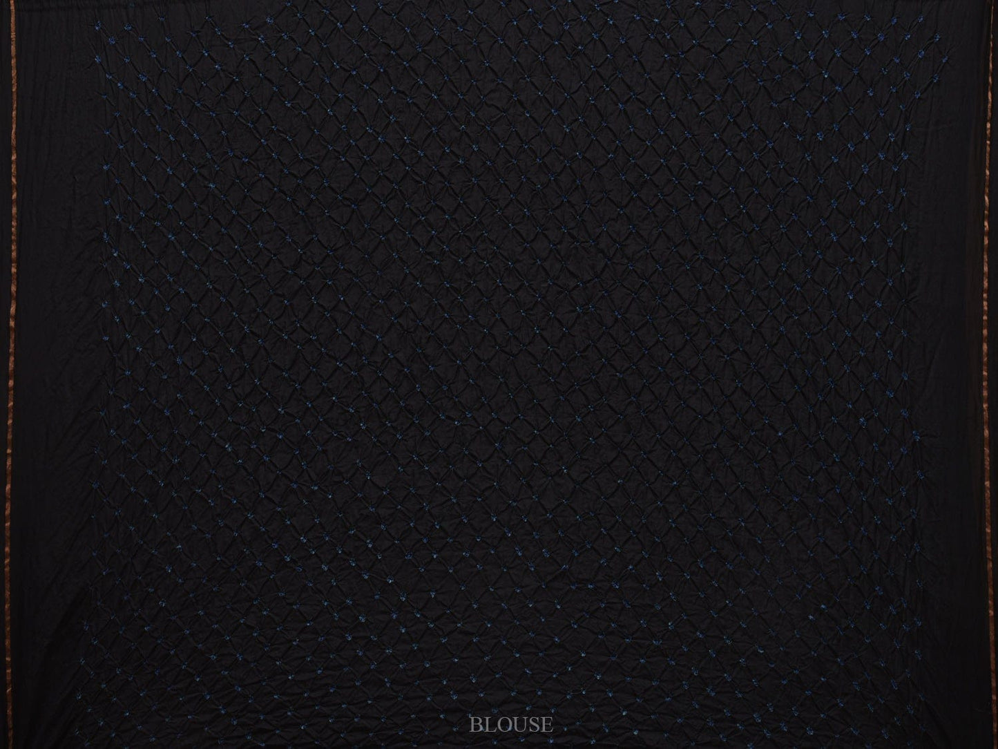 Black Bandhani Kanchipuram Silk Handloom Saree with Body Buta Design bn0332