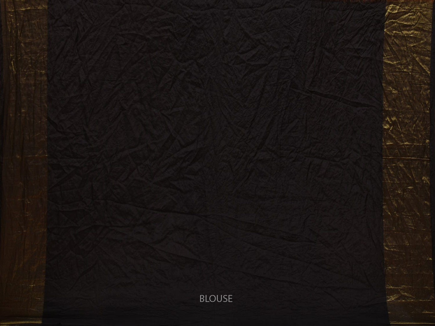 Black Bandhani Kanchipuram Silk Handloom Saree with Horse Buta Design bn0345