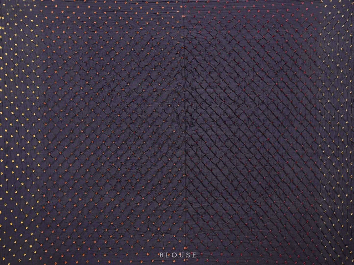 Black Bandhani Silk Handloom Saree with Multicolor Bandhej Work Design bn0224