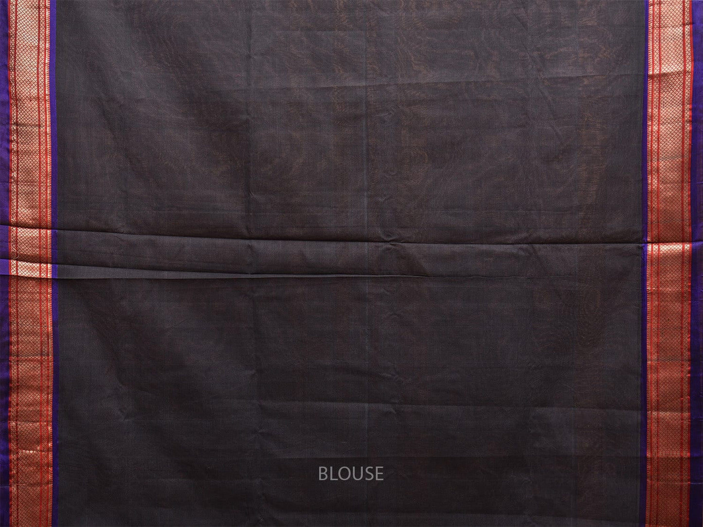 Black Paithani Cotton Handloom Saree with Single Pallu Design p0495