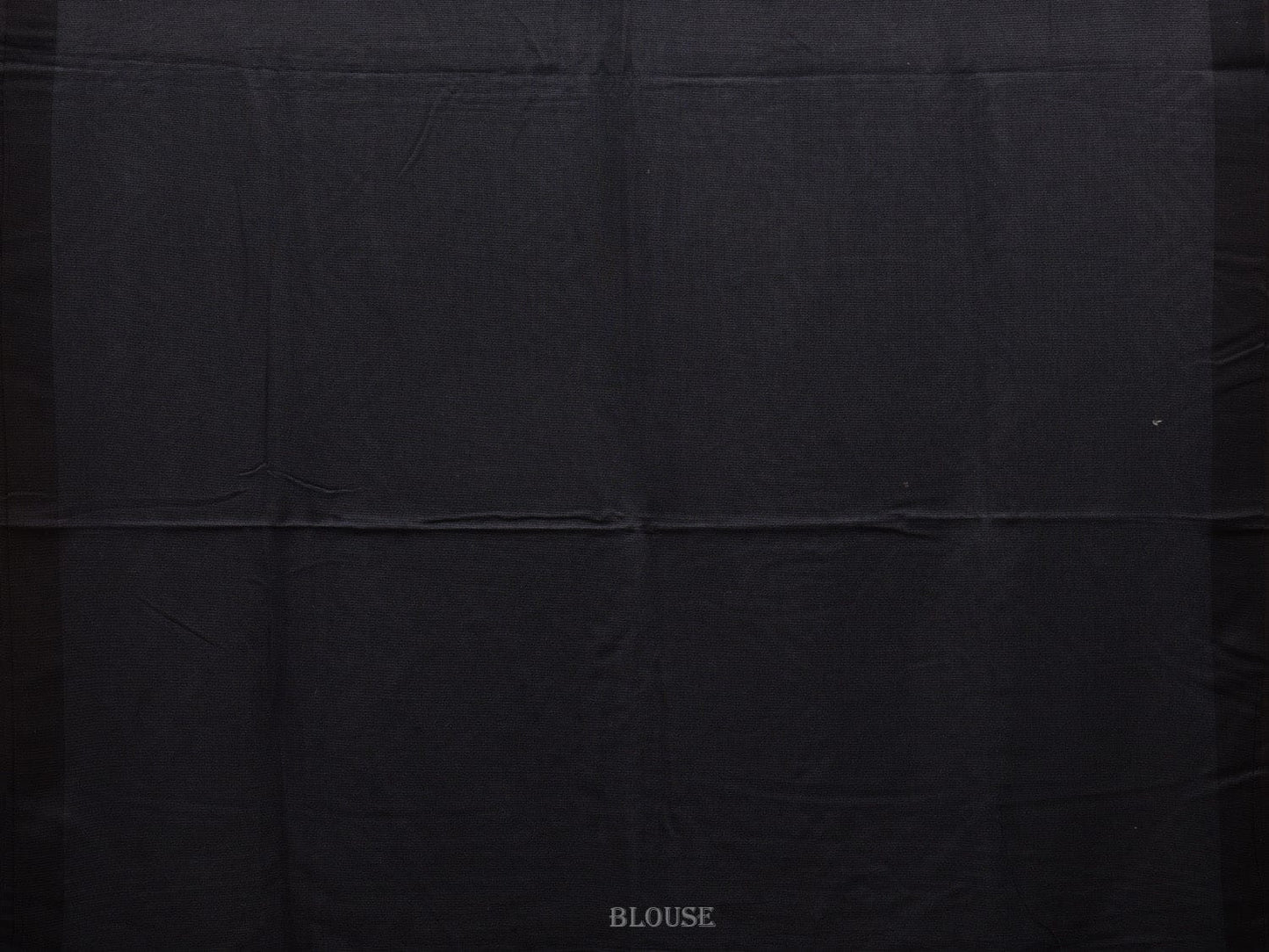 Black Printed Cotton Handloom Saree with Body Buta and Zig-Zag Pallu Design o0308