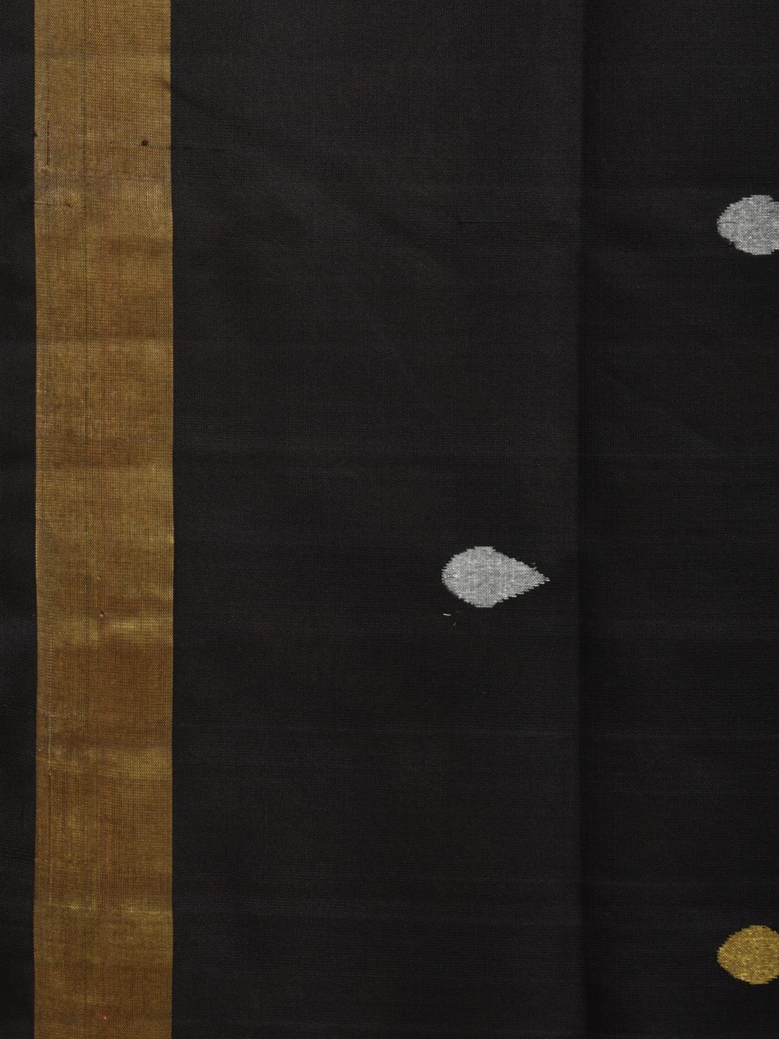Black Uppada Silk Handloom Saree with Birds and Jamdni Pallu Design u2215