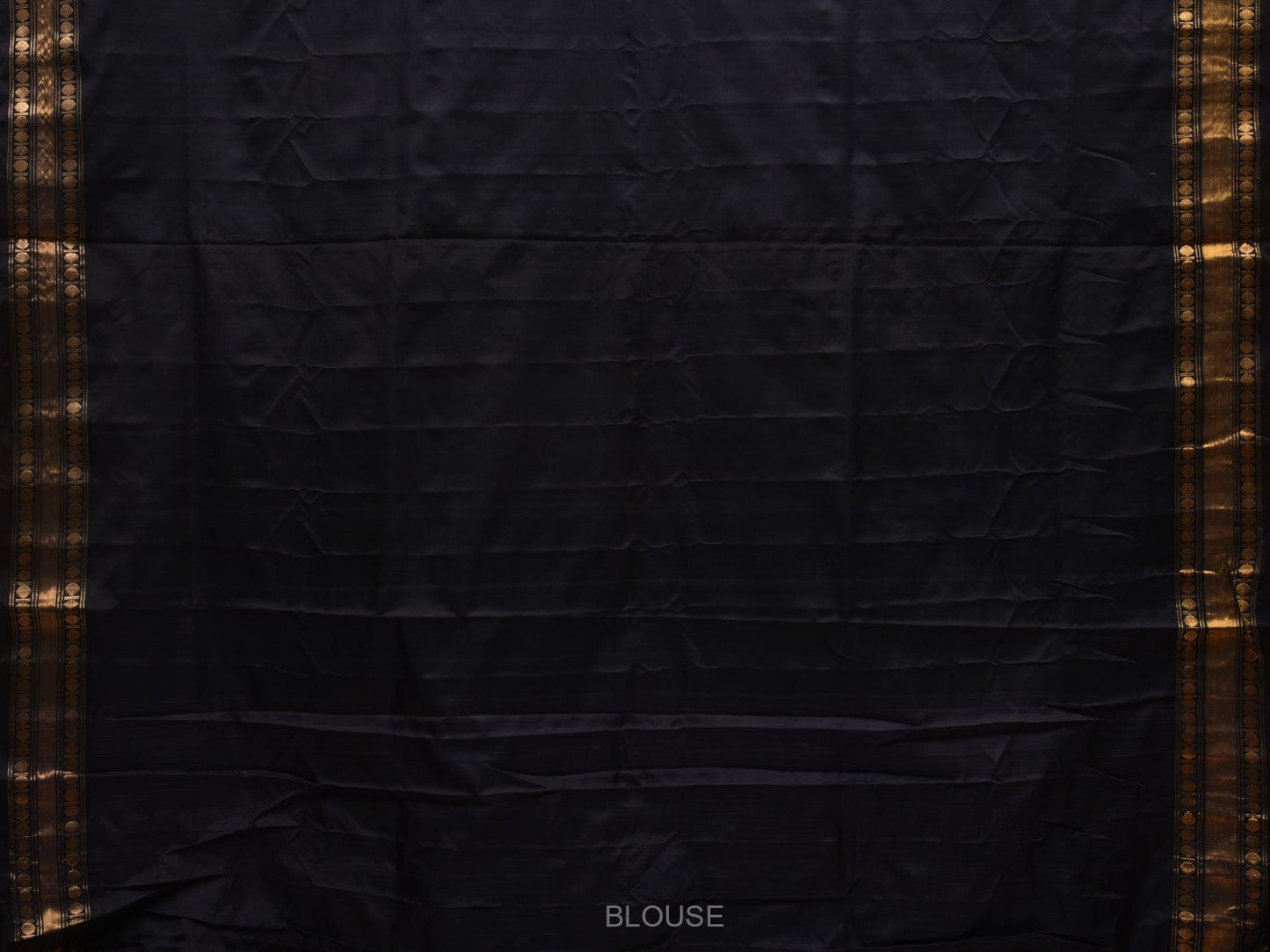 Black Uppada Silk Handloom Saree with Karpur Pallu Design u1890