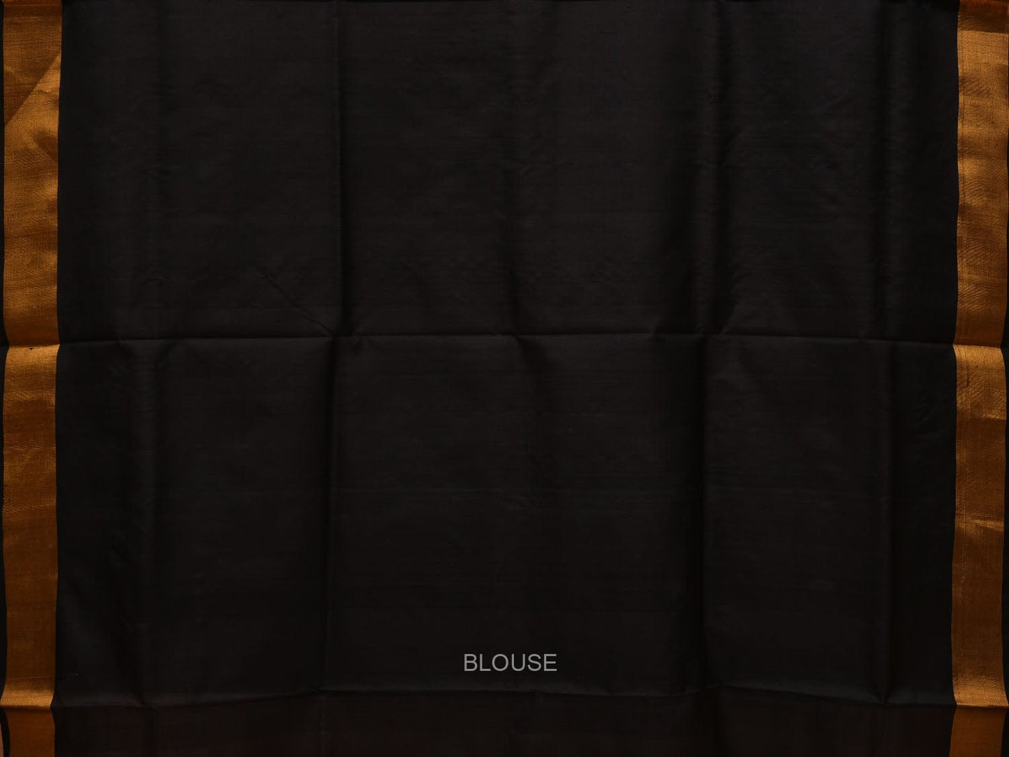 Black Uppada Silk Handloom Saree with One Side Border Design u1955