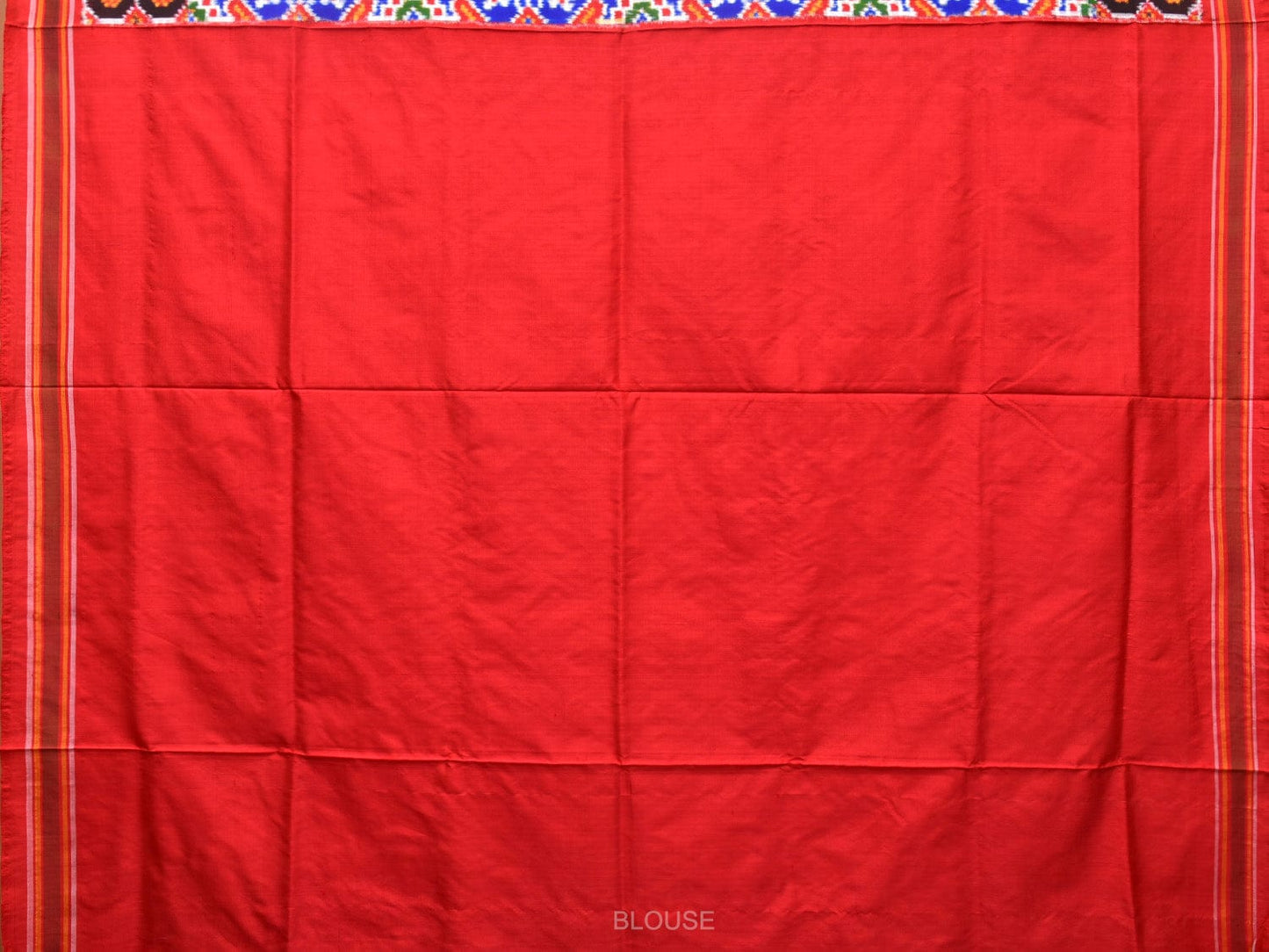 Blue and Black Pochampally Double Ikat Silk Handloom Saree with Panpatola Design i0763