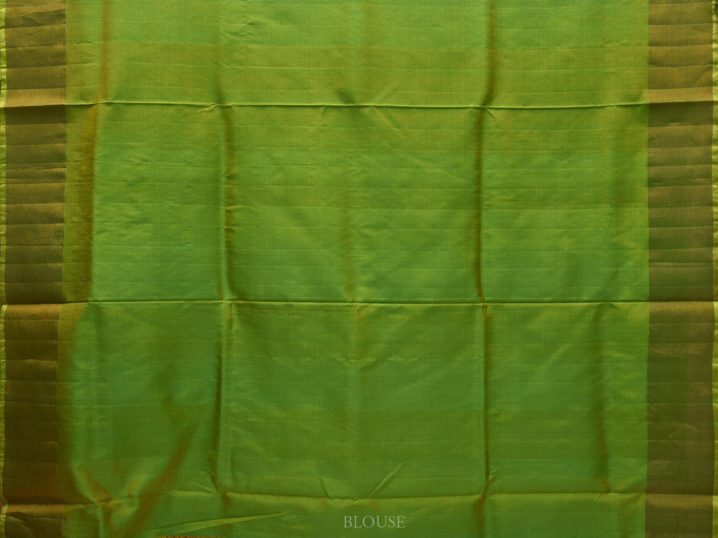 Blue and Green Uppada Silk Handloom Saree with One Side Lotus Border Design u1908