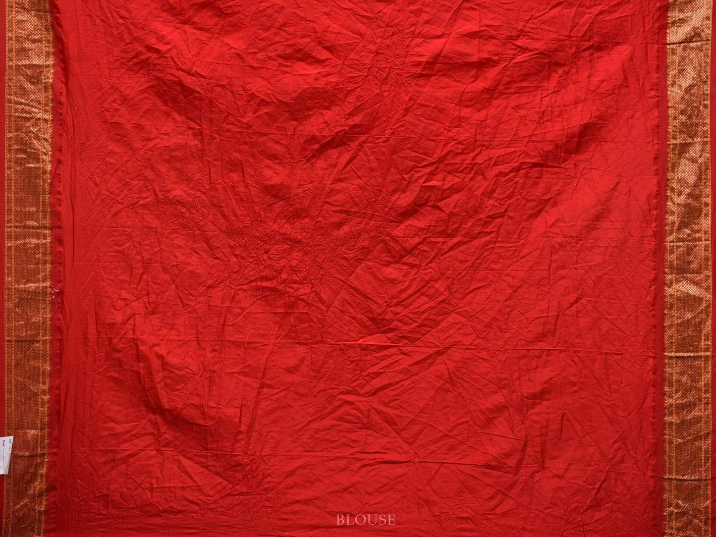 Blue and Red Bandhani Paithani Silk Handloom Saree with Body Buta Design bn0225