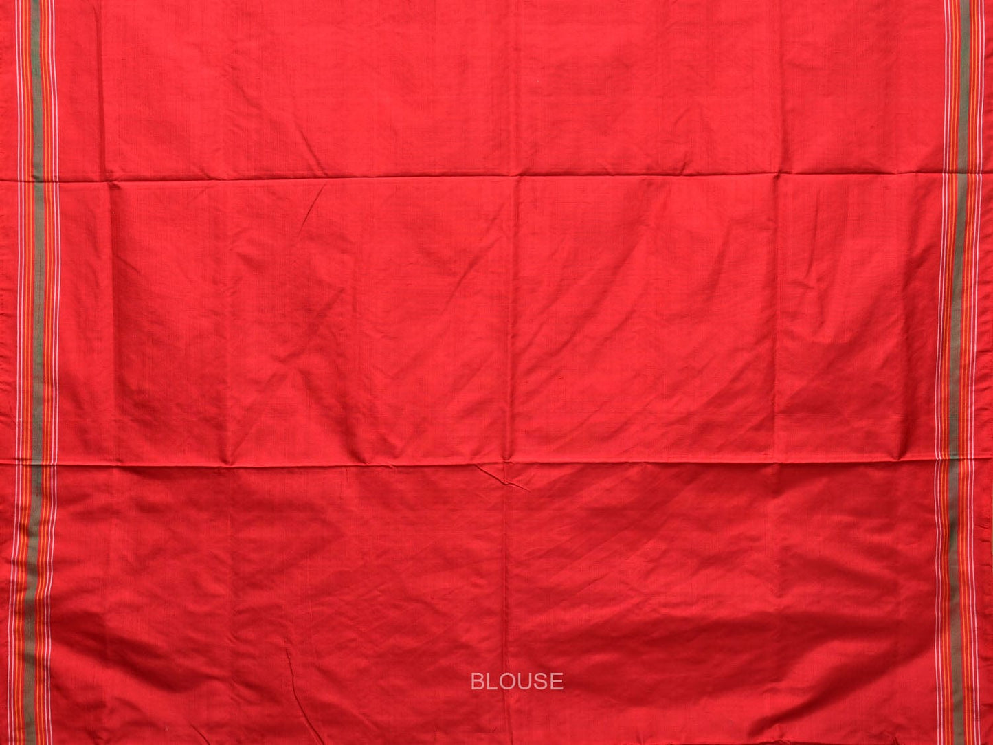 Blue and Red Pochampally Double Ikat Silk Handloom Saree with Big Elephant Design i0770