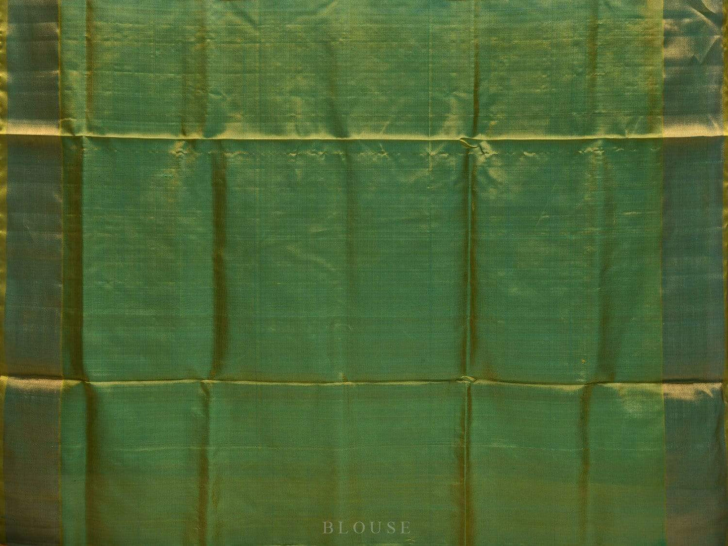 Blue and Sea Green Uppada Silk Handloom Saree with Buta and Contrast Pallu Design u1806